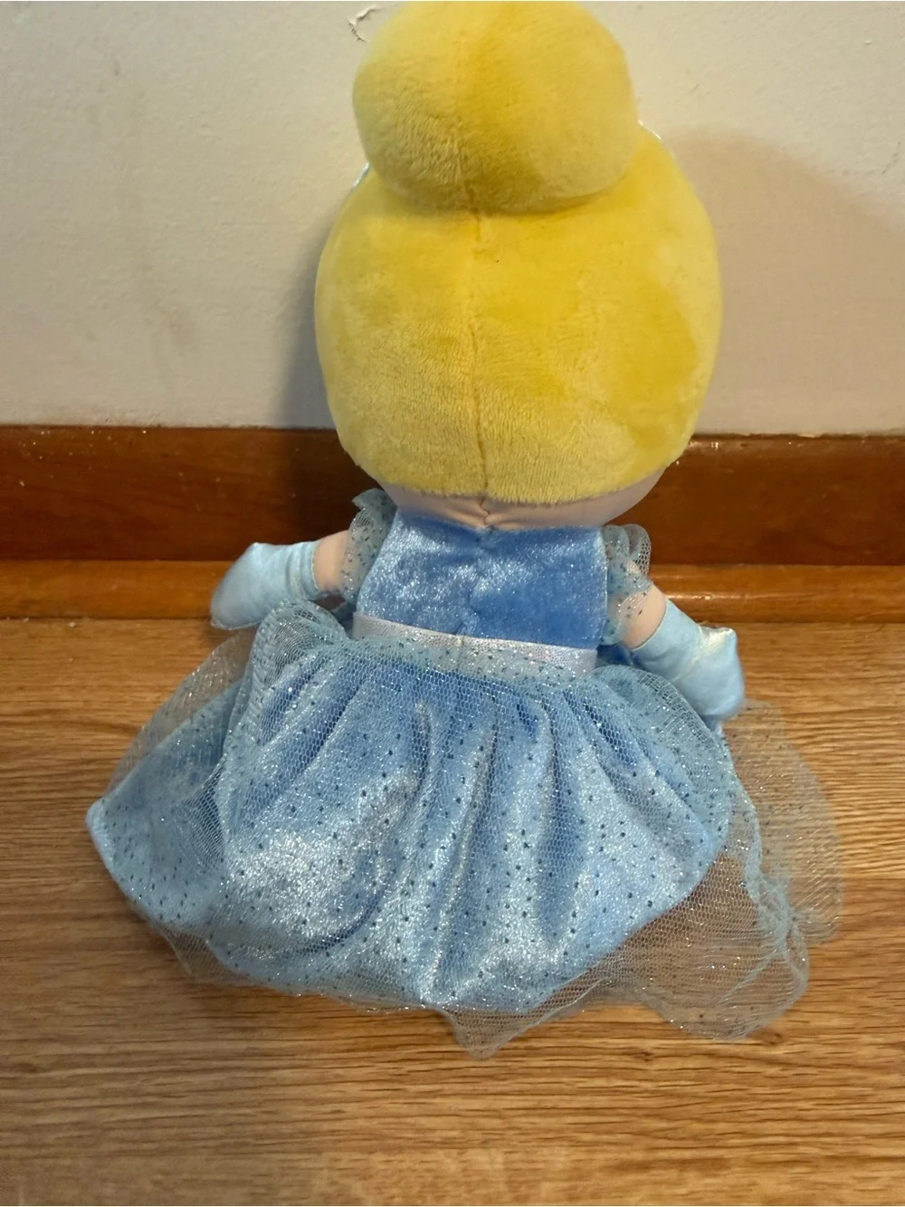 Cinderella Baby Blue Dress Princess Plush Toy DISNEY Baby Stuffed Doll 12